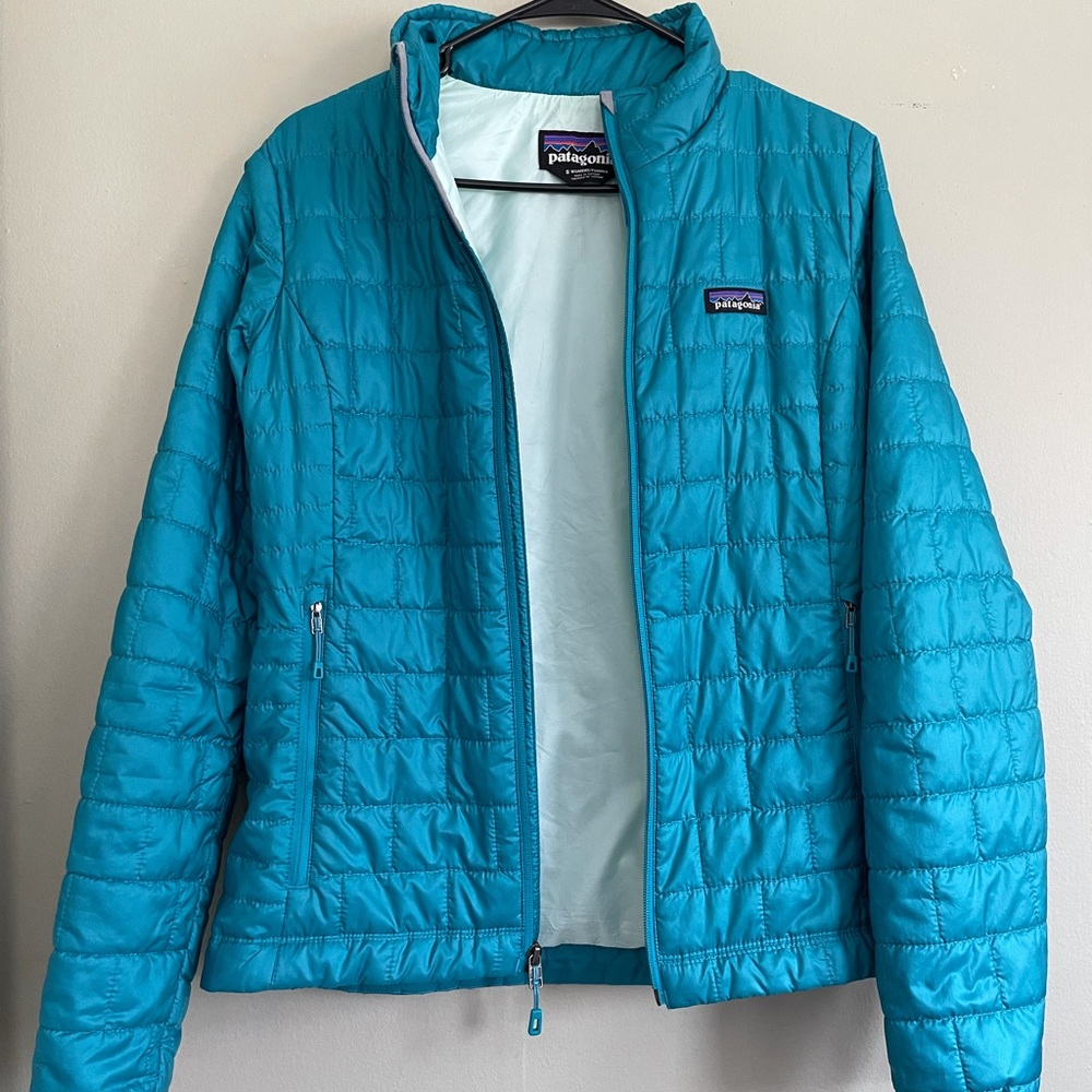 Patagonia nano puff jacket coat Mako Blue size small